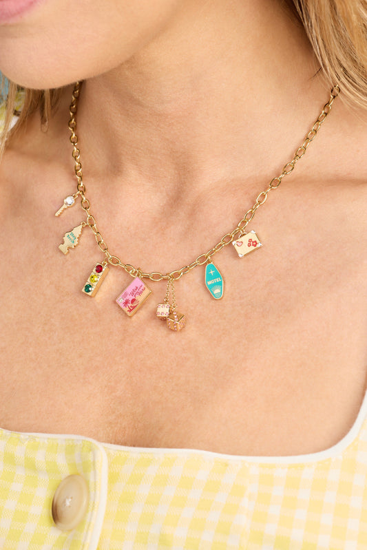Road Trip Multi-Charm Necklace
