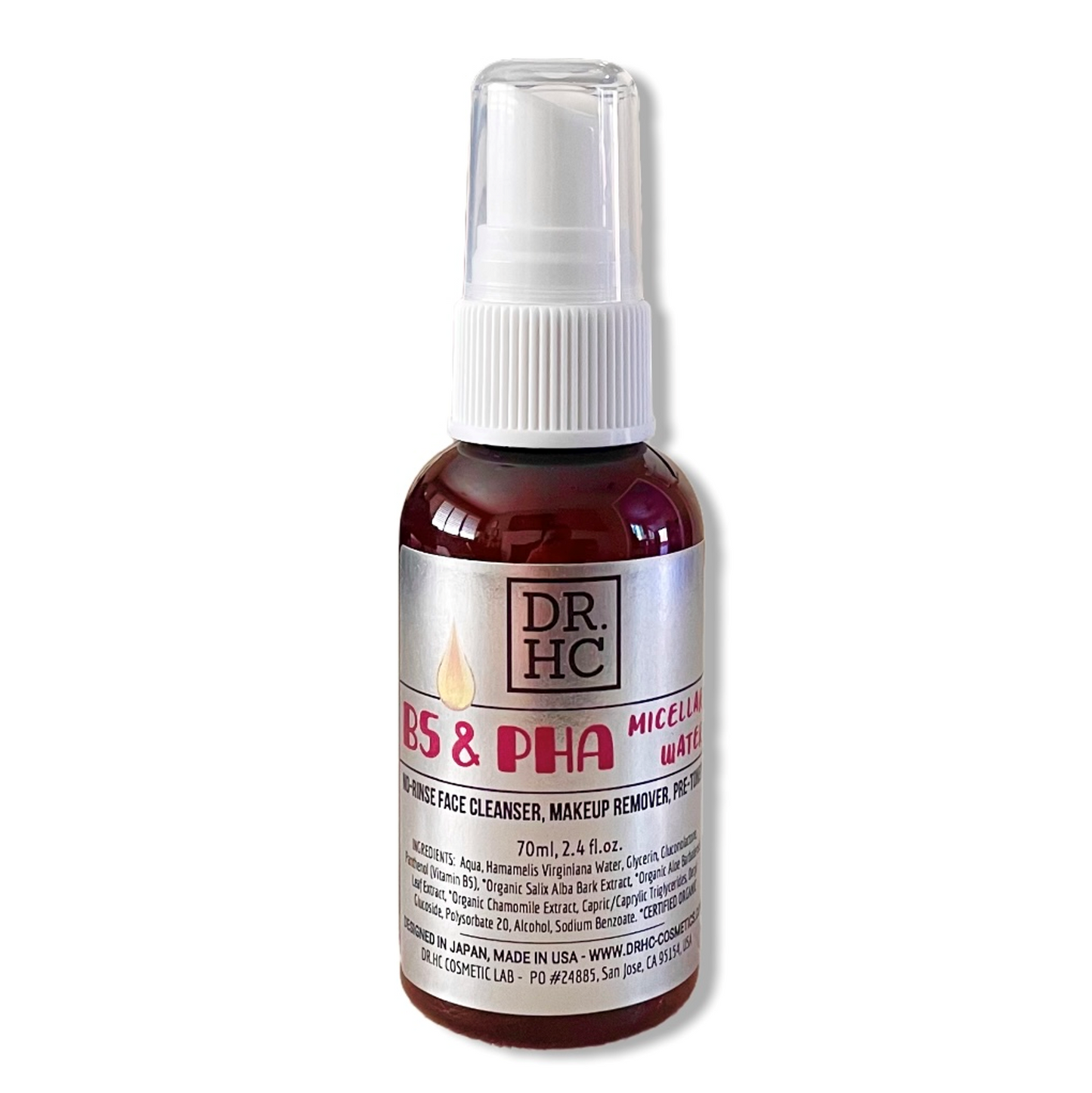 B5 & PHA Micellar Water (70ml, 2.4 fl.oz.) by Private Label - Rebranding DR.HC Brand Formulas