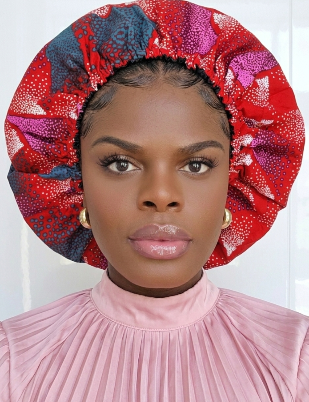 Duma Mbili Large Silk Lined Bonnet