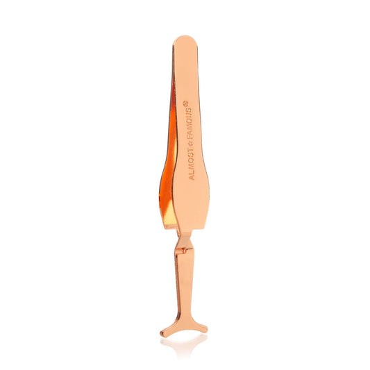 Magnetic Eyelash Applicator Tweezers - Rose Gold