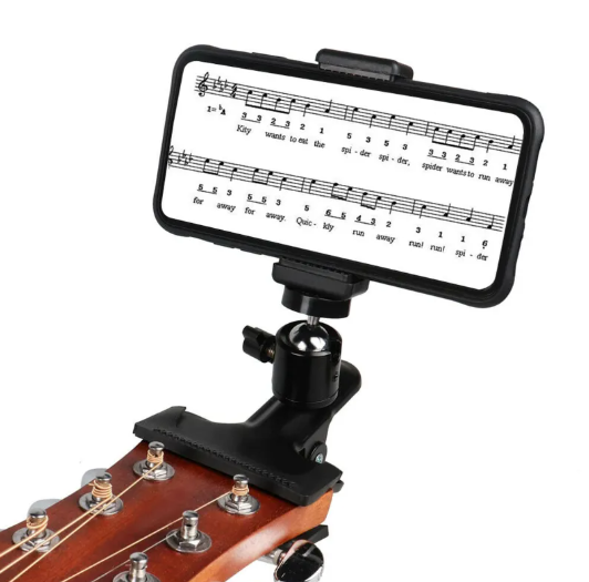 Phone Guitar Clip Stand by Cosmic Kollections