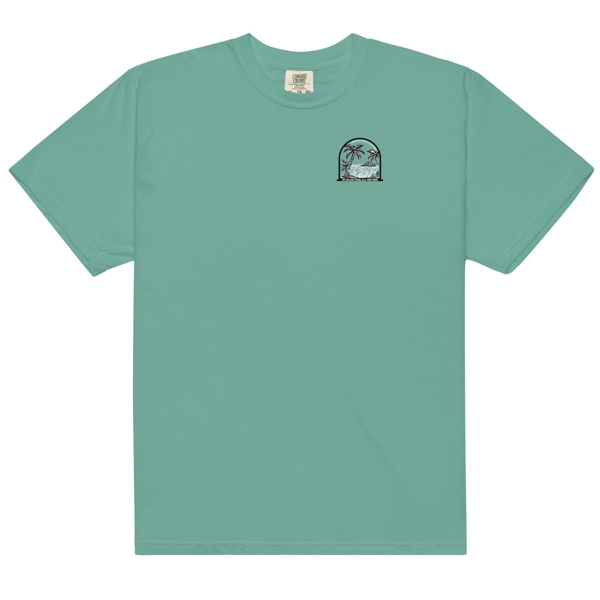 Men’s Island Time, All the Time Heavyweight T-Shirt by Cosmic Kollections