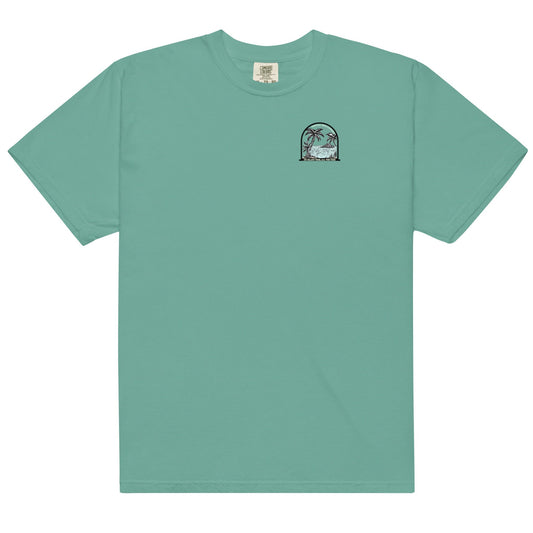 Men’s Island Time, All the Time Heavyweight T-Shirt by Cosmic Kollections