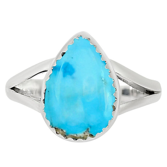 Natural Rare Turquoise Nevada Aztec Mt Ring size-5 R-1227 27-ER16021 by DESIRE GEM
