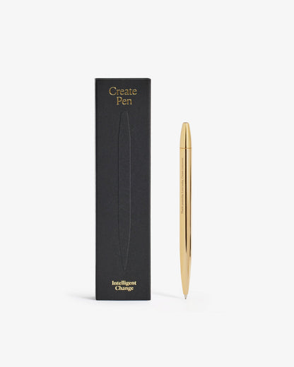 24k Gold Engraved Create Pen by Intelligent Change