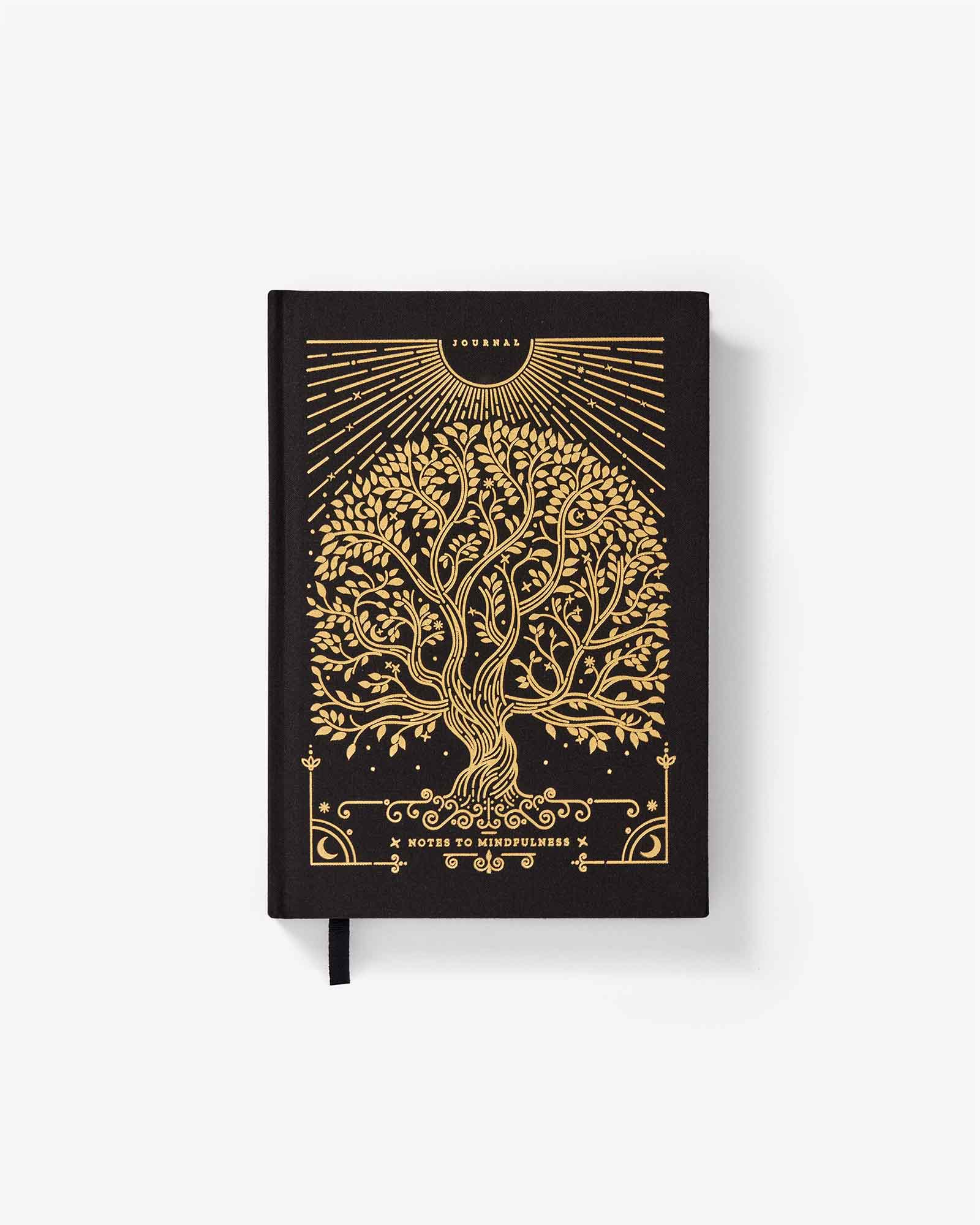 Notes to Mindfulness Journal - Stone Black by Intelligent Change