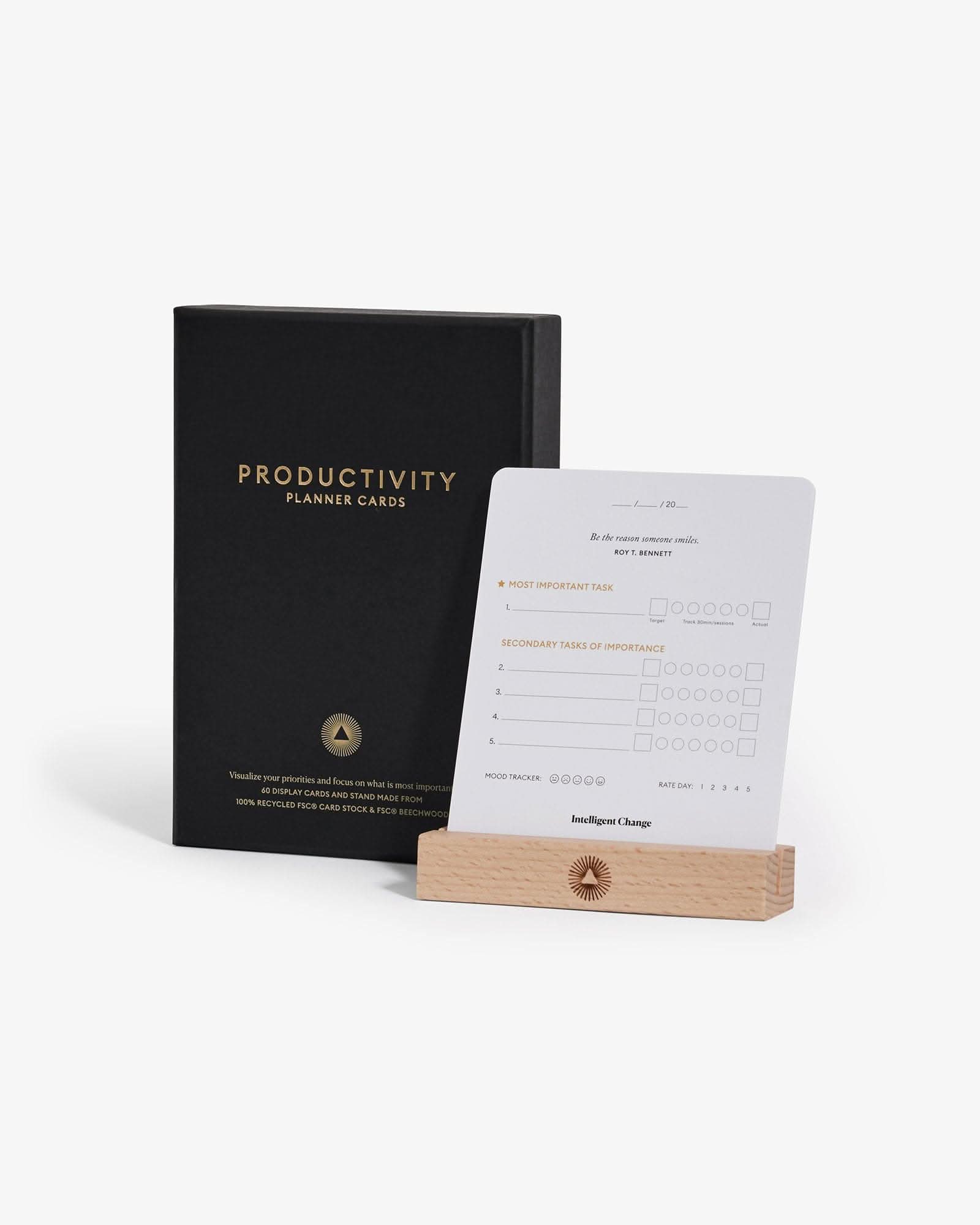 Productivity Planner Cards by Intelligent Change