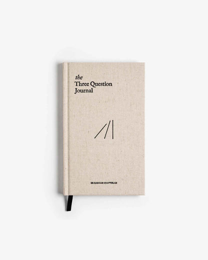 The Three Question Journal - Linen by Intelligent Change