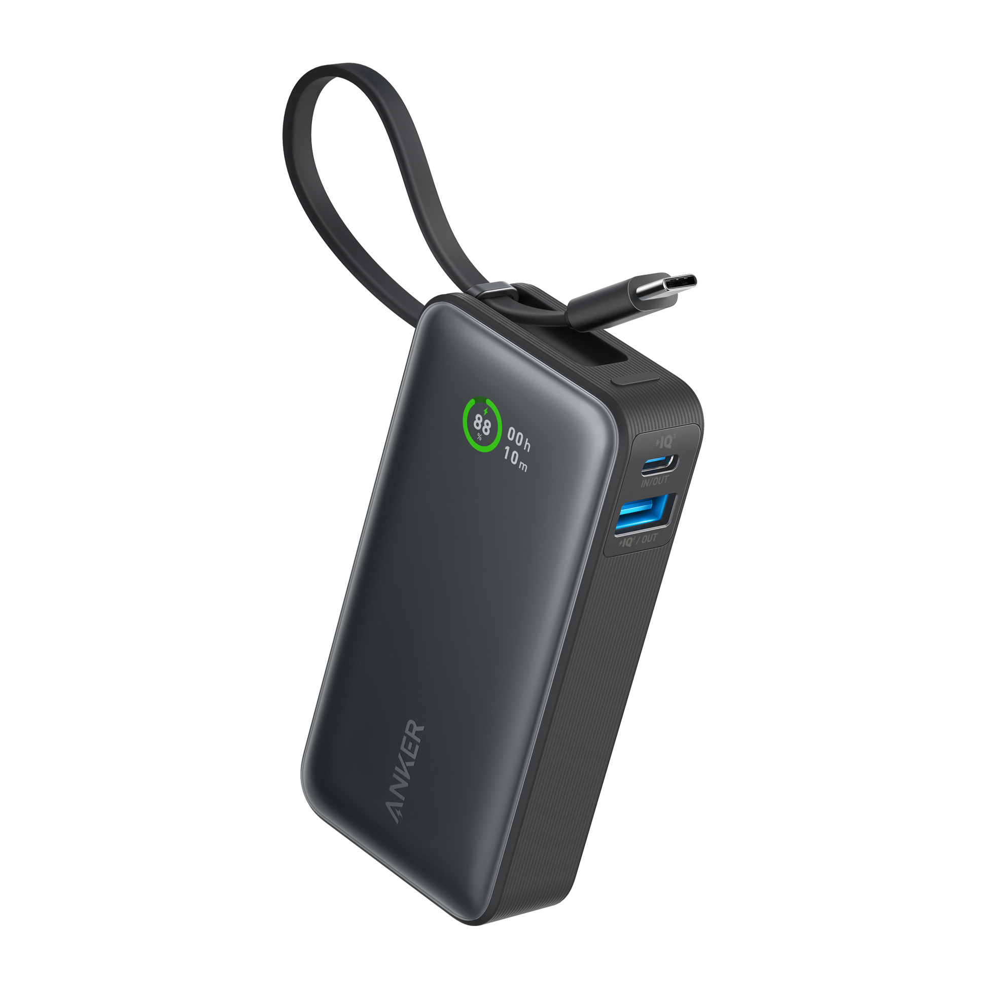Anker Nano Power Bank (30W, Built-In USB-C Cable) by Anker