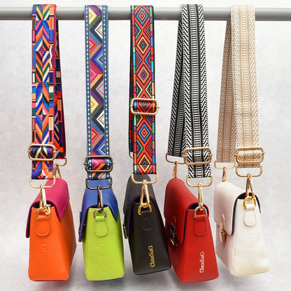 Tiny Chain-Strap Leather Handbag