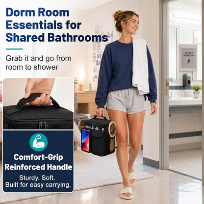 Dorm Room Essentials for Guys Girls, Quick Dry Mesh Shower Caddy Portable | Large Travel Toiletry Shower Bag for Full-Sized Bottles, Makeup Organizer for College Camping Cruise Ship, Women & Man Gifts