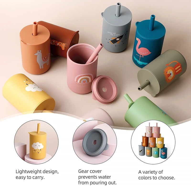 Leak-proof Silicone Children's Drinking Cup for Baby by Cosmic Kollections