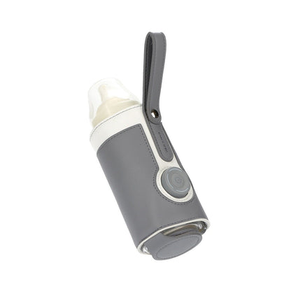 Leather Heating Bottle Bag with Three-speed Adjustment