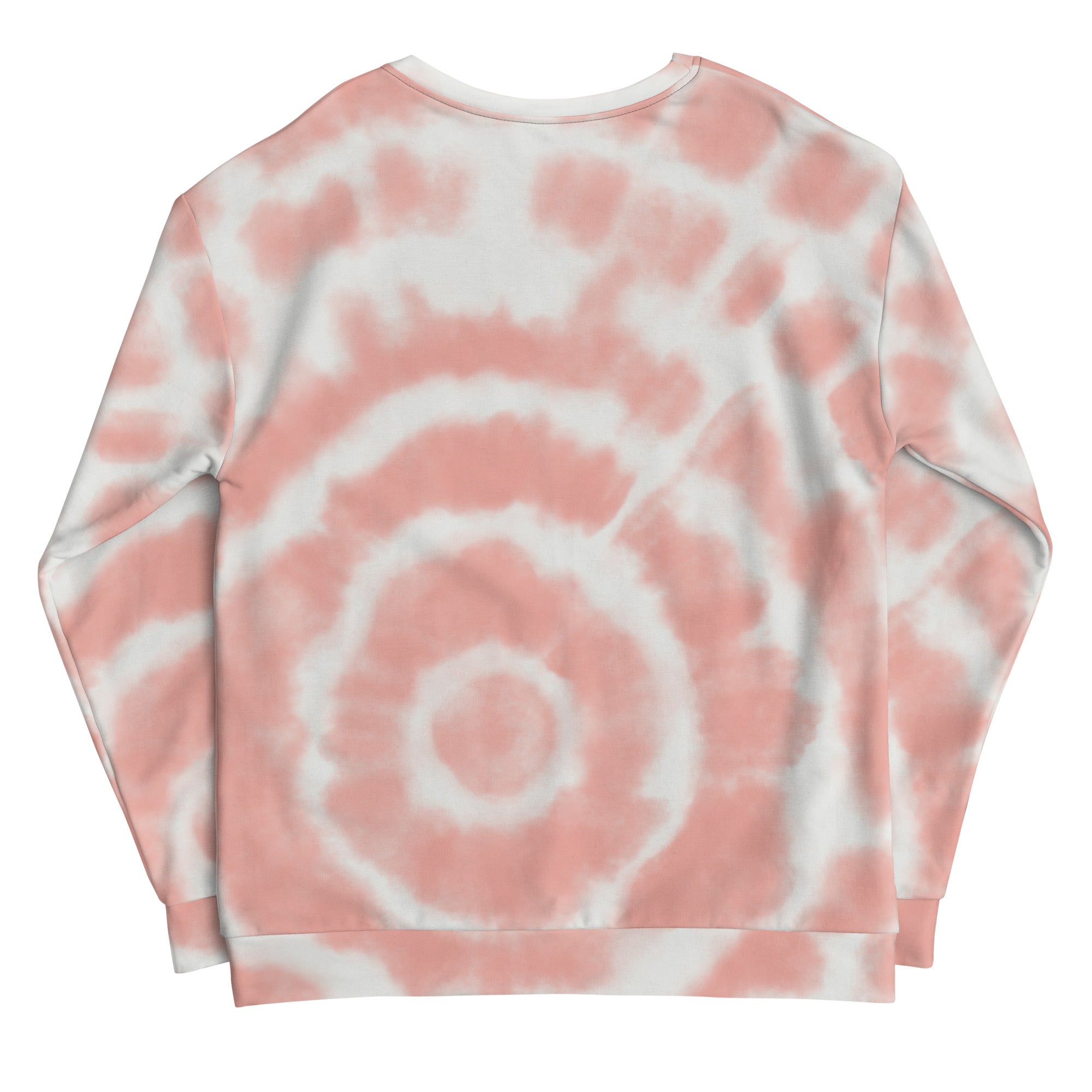 Peach Tie-Dye Vibe Tropical Sweatshirt by Cosmic Kollections