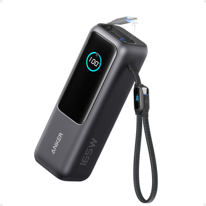 Anker Laptop Power Bank (25K, 165W, Built-In and Retractable Cables) by Anker