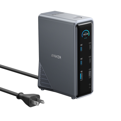 Anker Prime Charging Docking Station (14-in-1, Dual Display, 160W) by Anker