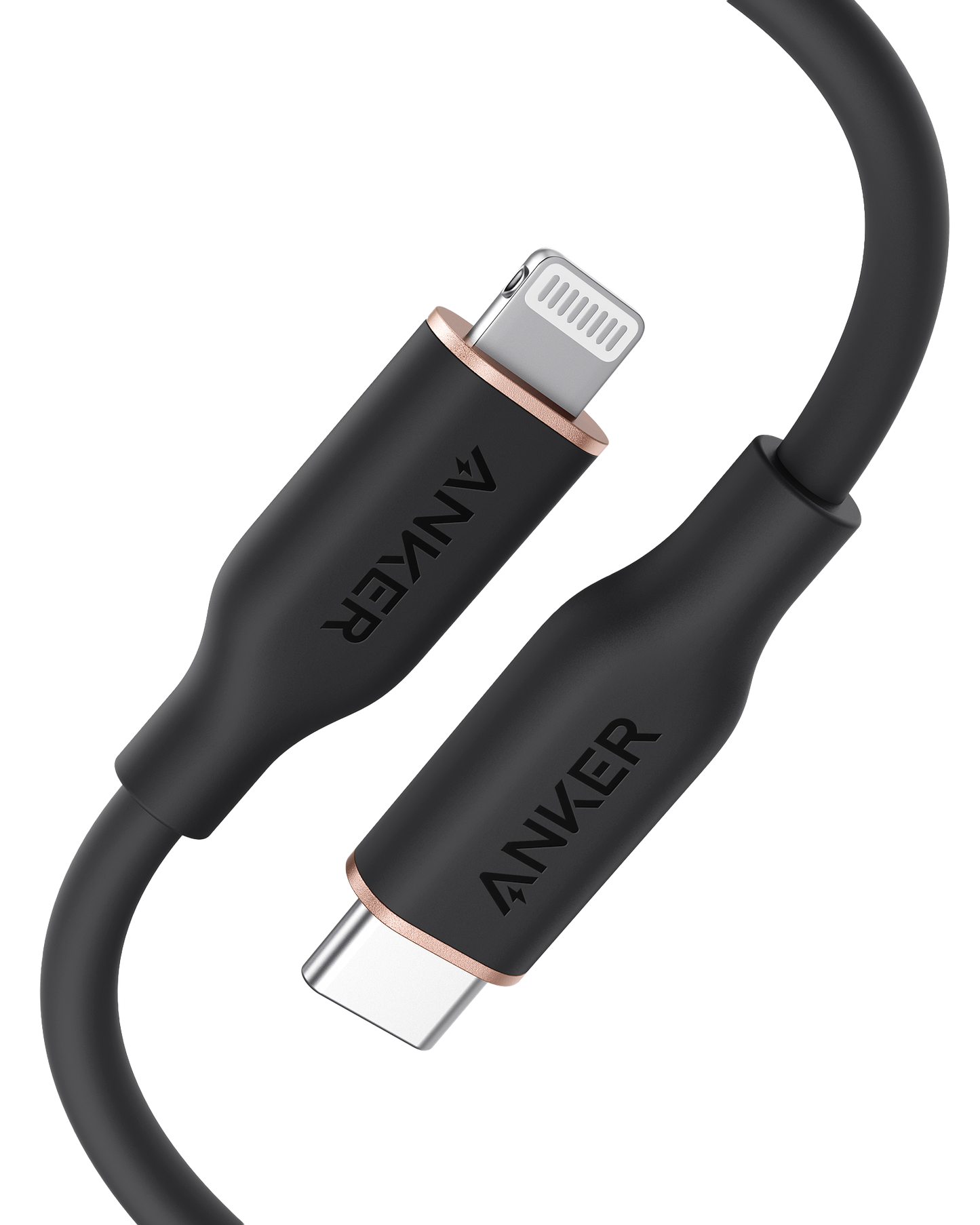 Anker <b>641</b> USB-C to Lightning Cable (Flow, 3 ft Silicone) by Anker