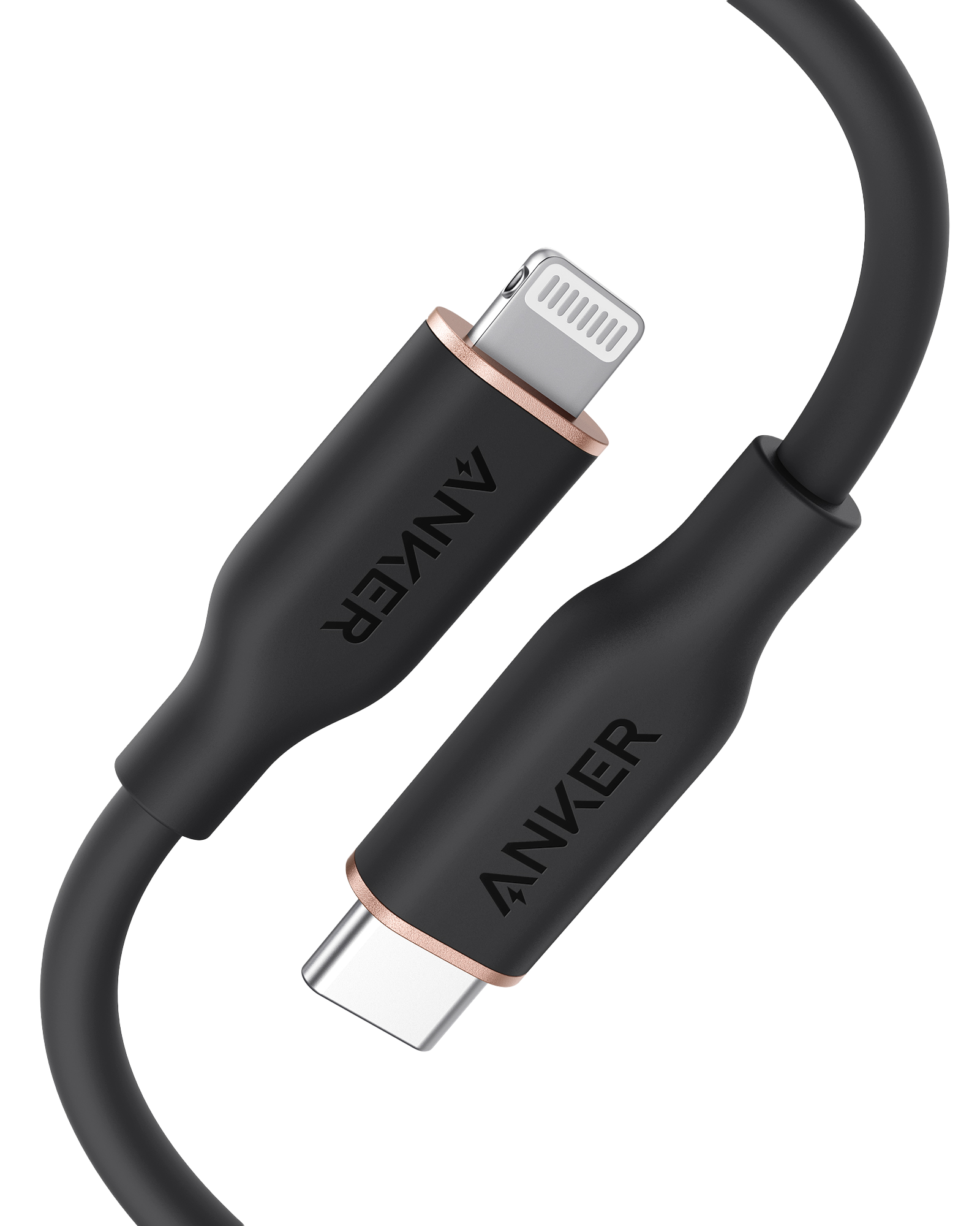 Anker <b>641</b> USB-C to Lightning Cable (Flow, 3 ft Silicone) by Anker