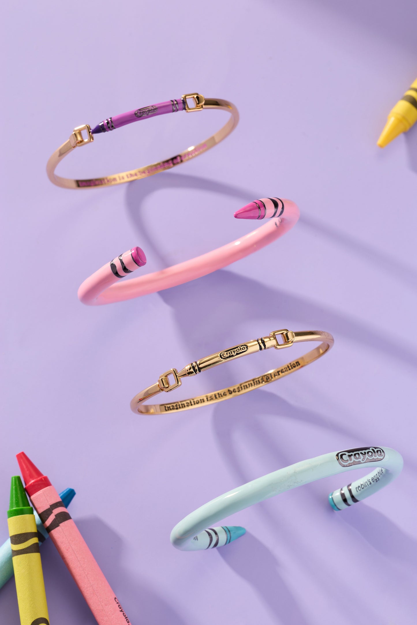 Crayola Royal Purple Crayon Tension Bangle