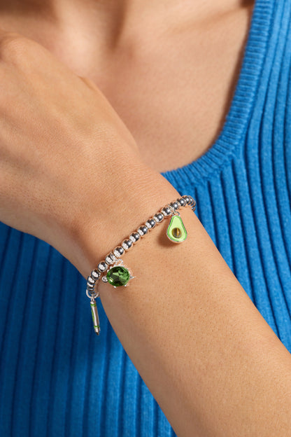 Crayola Fan Favorites Forest Green Charm Stretch Bracelet