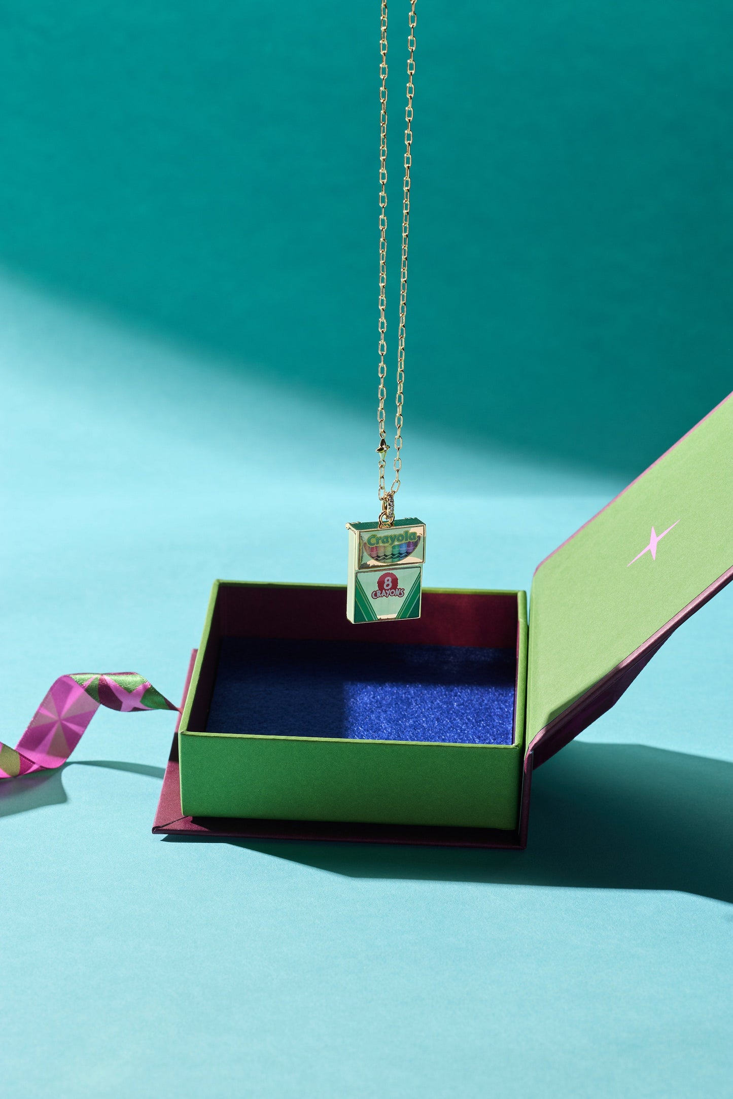 Crayola 'To Teach Is To Color A Life Forever' Crayon Box Locket