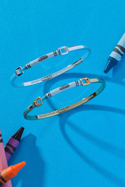 Crayola Robin's Egg Blue Crayon Tension Bangle