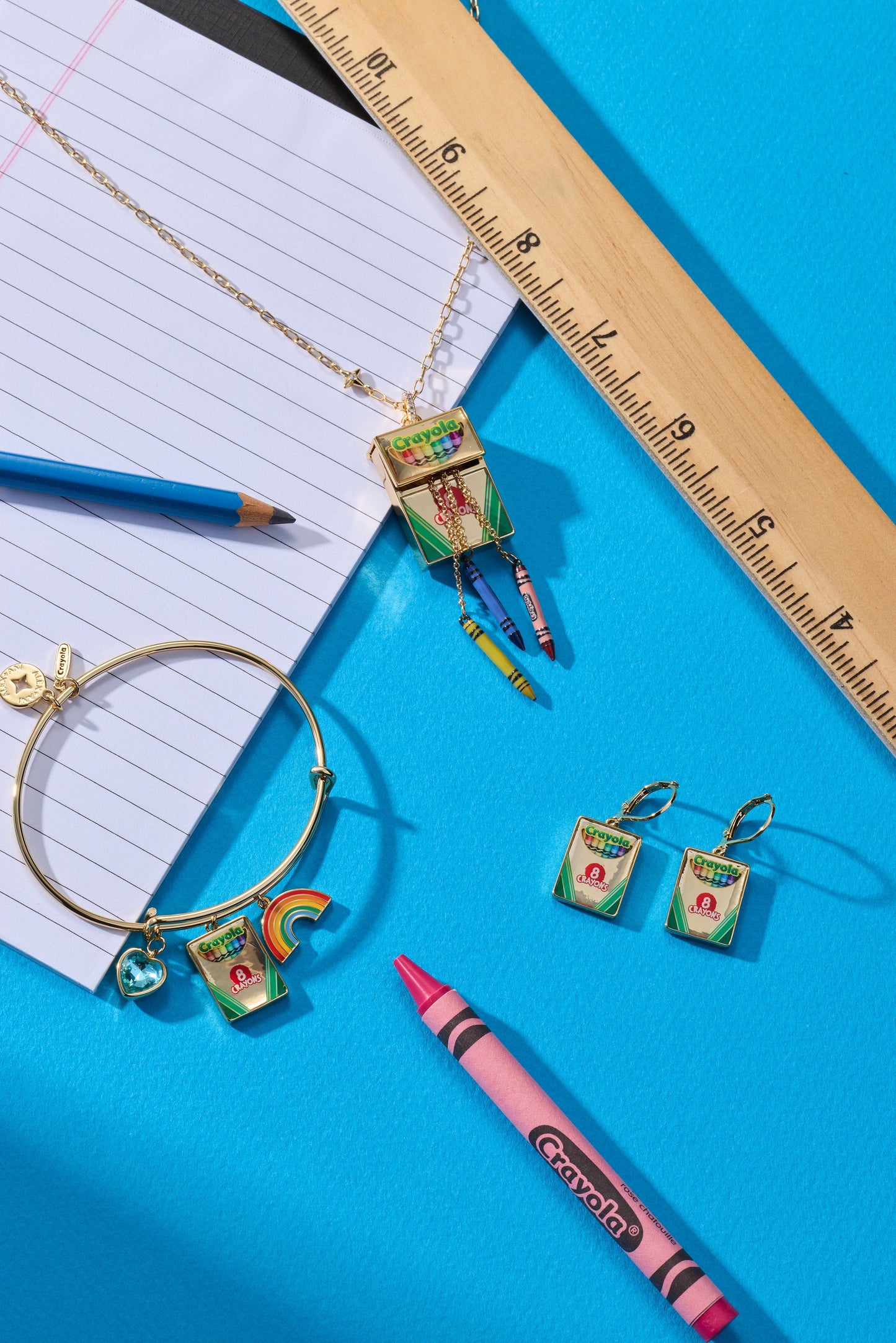 Crayola 'To Teach Is To Color A Life Forever' Crayon Box Locket
