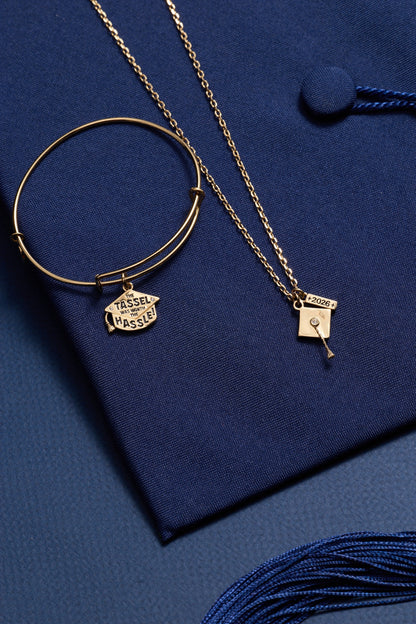 "The Tassel Was Worth The Hassle" Charm Bangle
