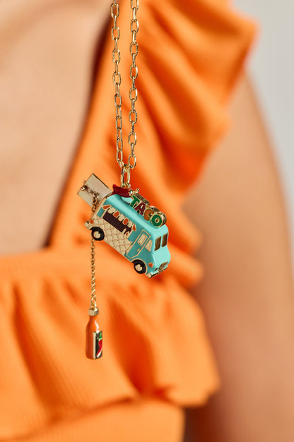 Taco Truck Locket Necklace
