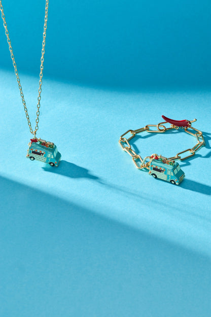 Taco Truck Locket Necklace