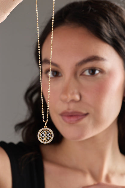 'Always Think One Move Ahead' Chess Spinner Pendant