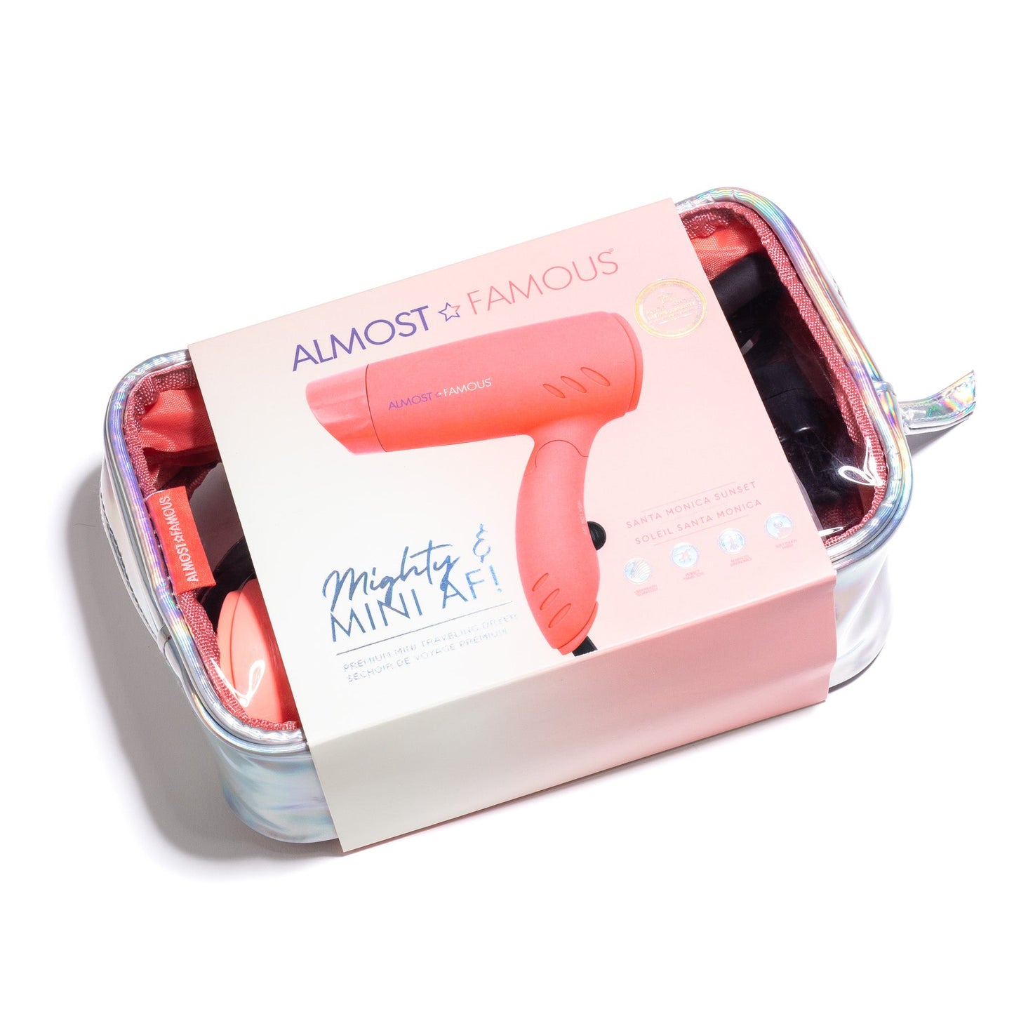"Blown Voyage" 2-Piece Set - Orange/White Dryer and Selfie Light by Almost Famous Hair