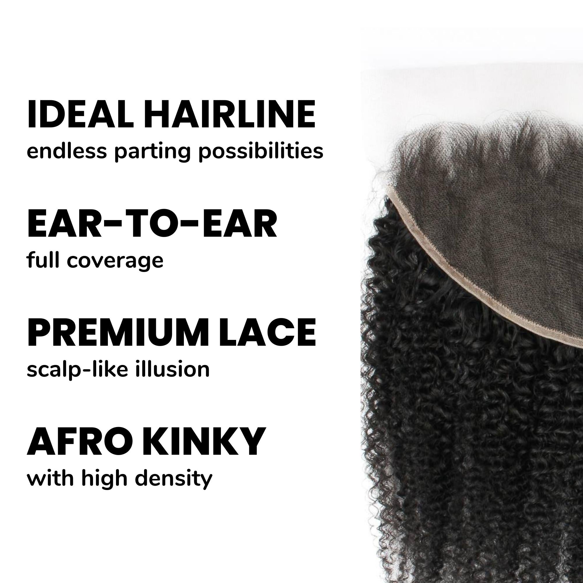 Afro Kinky 13x6 HD Lace Human Hair Frontal