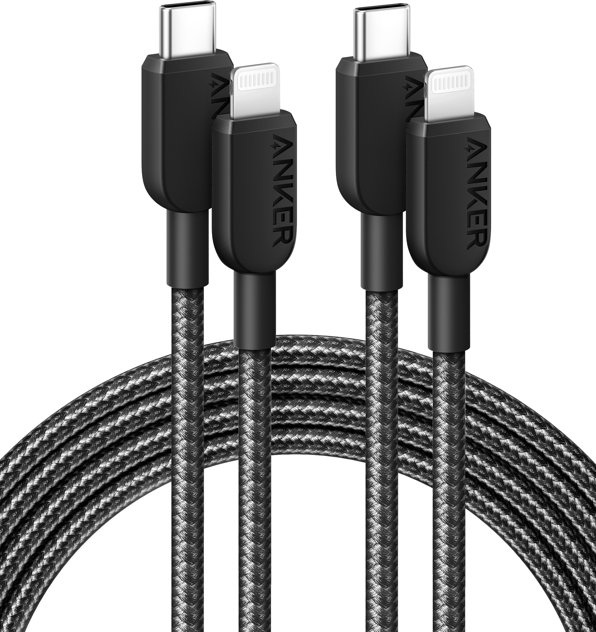 Anker 310 USB-C to Lightning Cable (6 ft, 2-Pack) by Anker