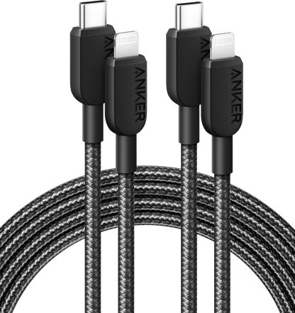 Anker 310 USB-C to Lightning Cable (6 ft, 2-Pack) by Anker