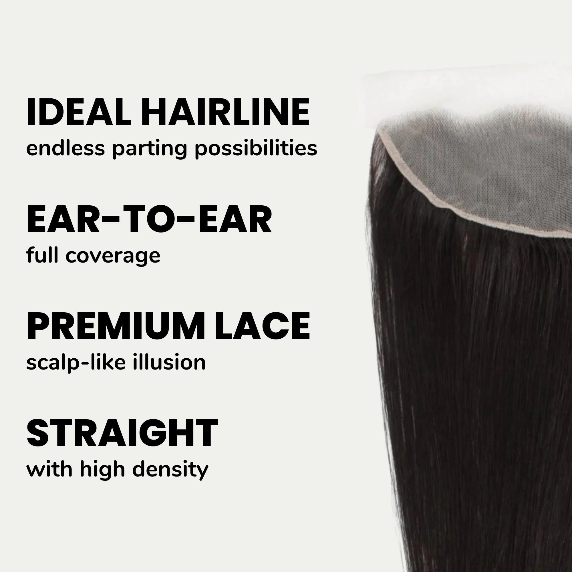 Brazilian Straight 13x4 Transparent Lace Human Hair Frontal