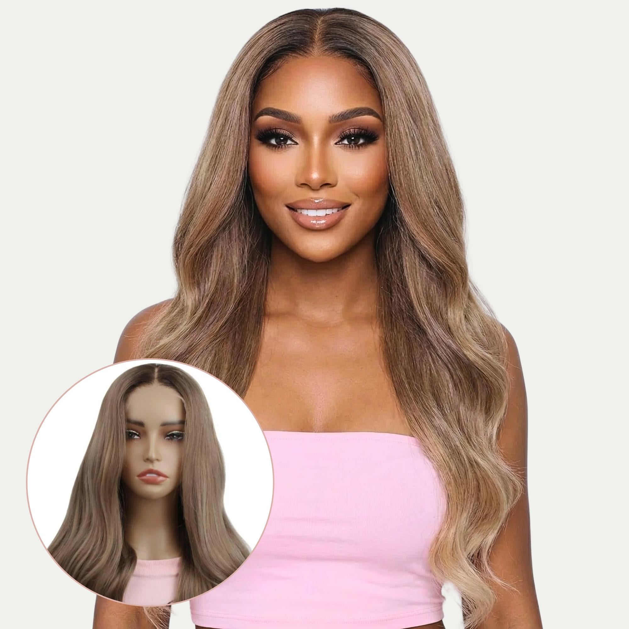 Raw Cora Glueless 5x5 HD Lace Professionally Colored 100% Human Hair Closure Wig