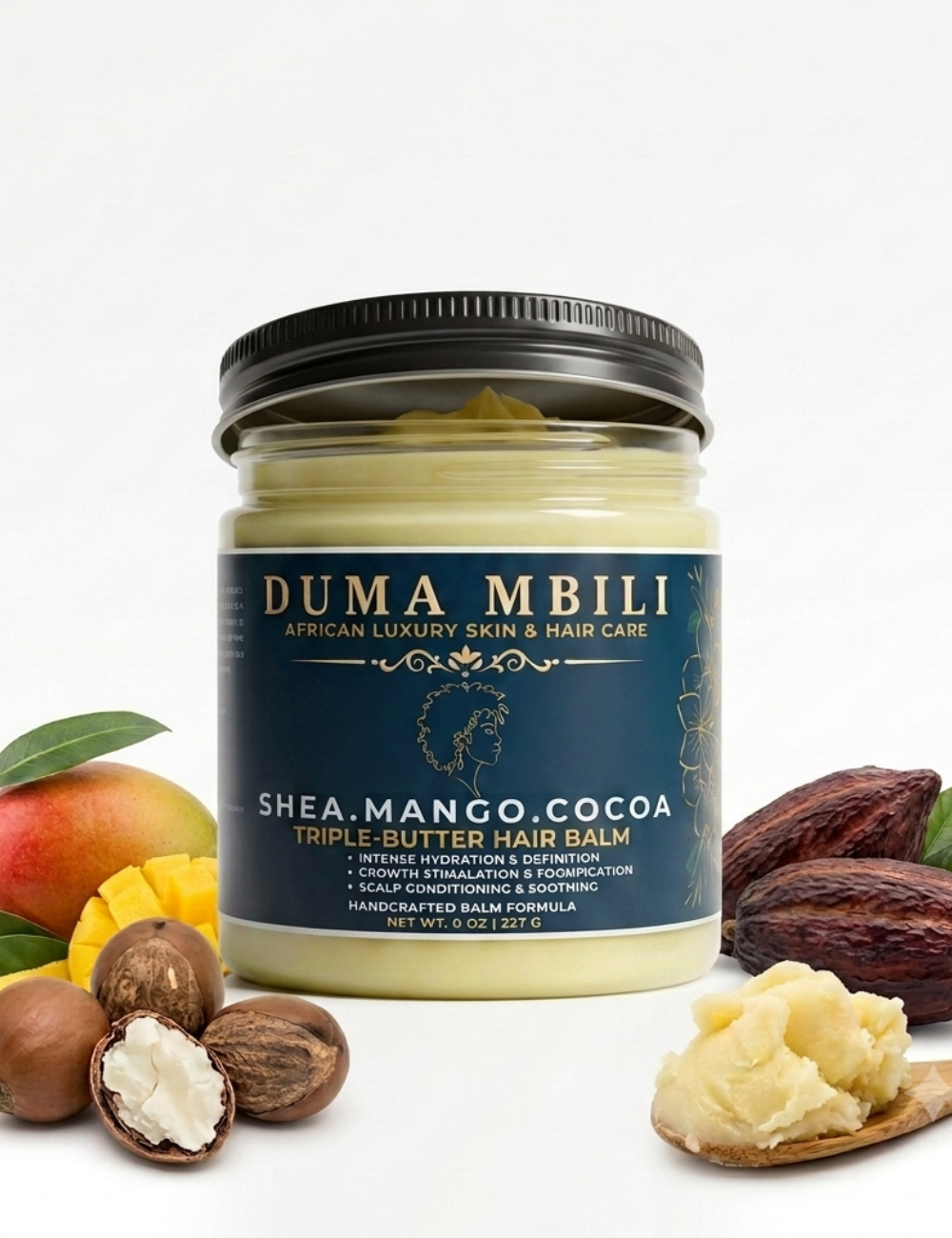 Duma Mbili Shea • Mango • Cocoa Triple-Butter Hair Balm