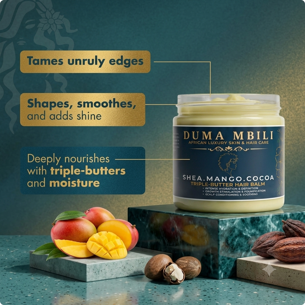 Duma Mbili Shea • Mango • Cocoa Triple-Butter Hair Balm