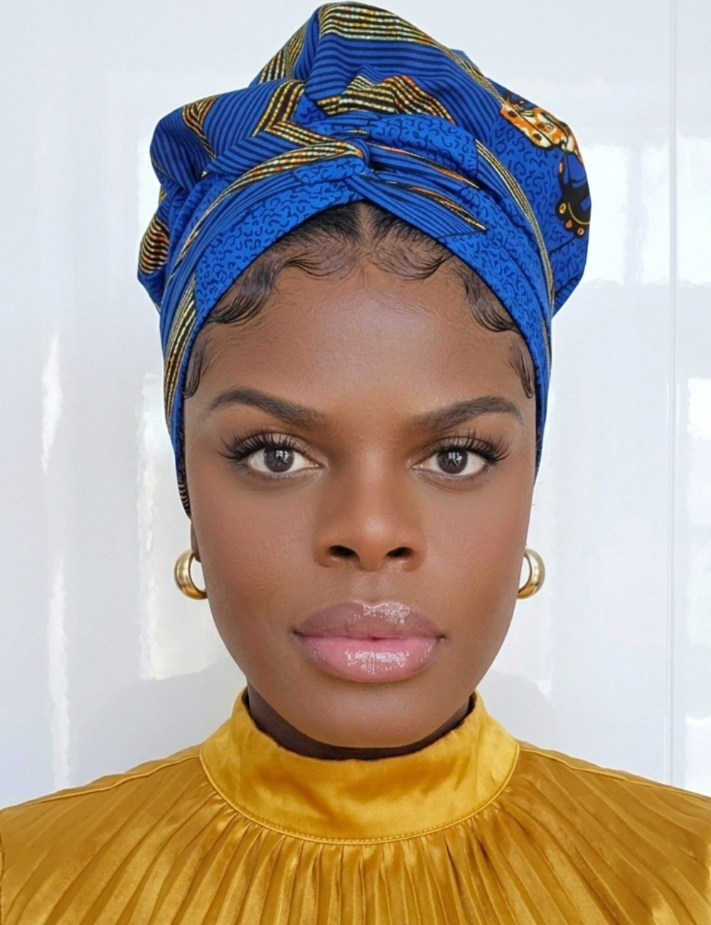 Duma Mbili African Print Bonnet wrap