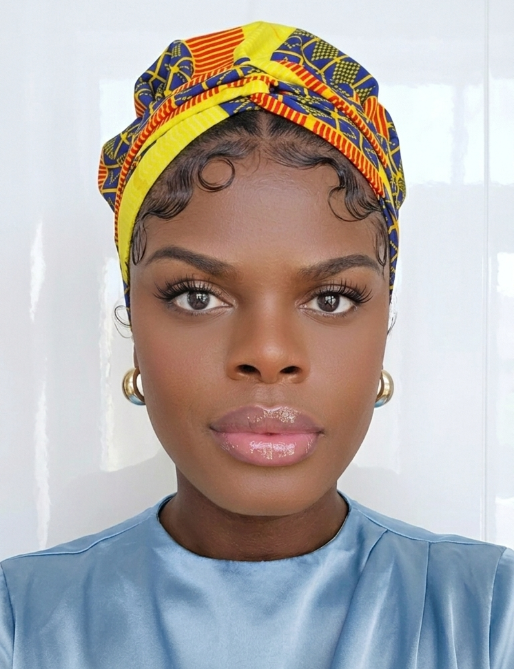 Duma Mbili African Print Bonnet wrap