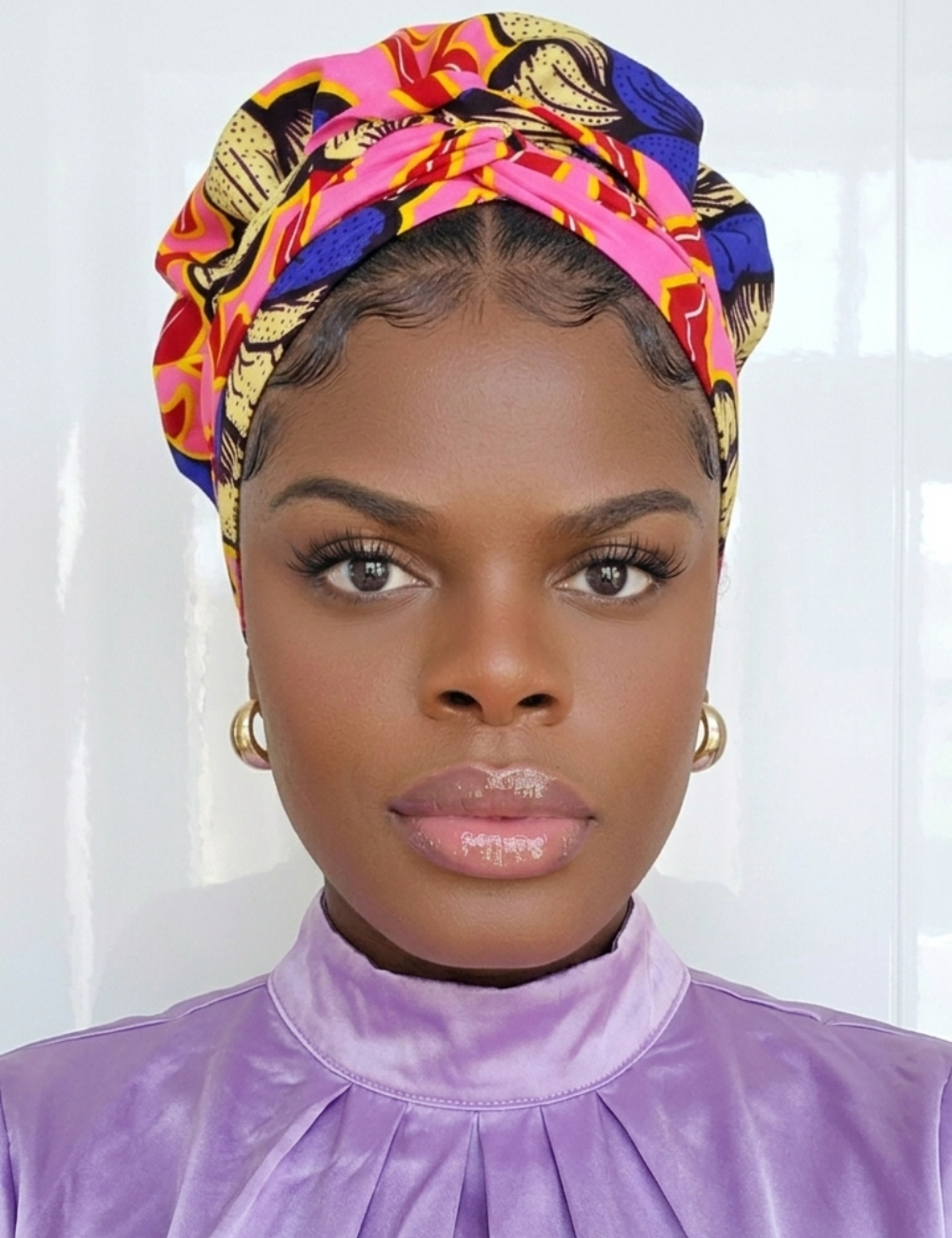 Duma Mbili African Print Bonnet wrap