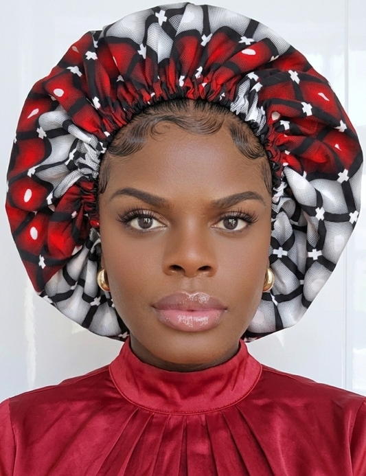 Duma Mbili Large Silk Lined Bonnet