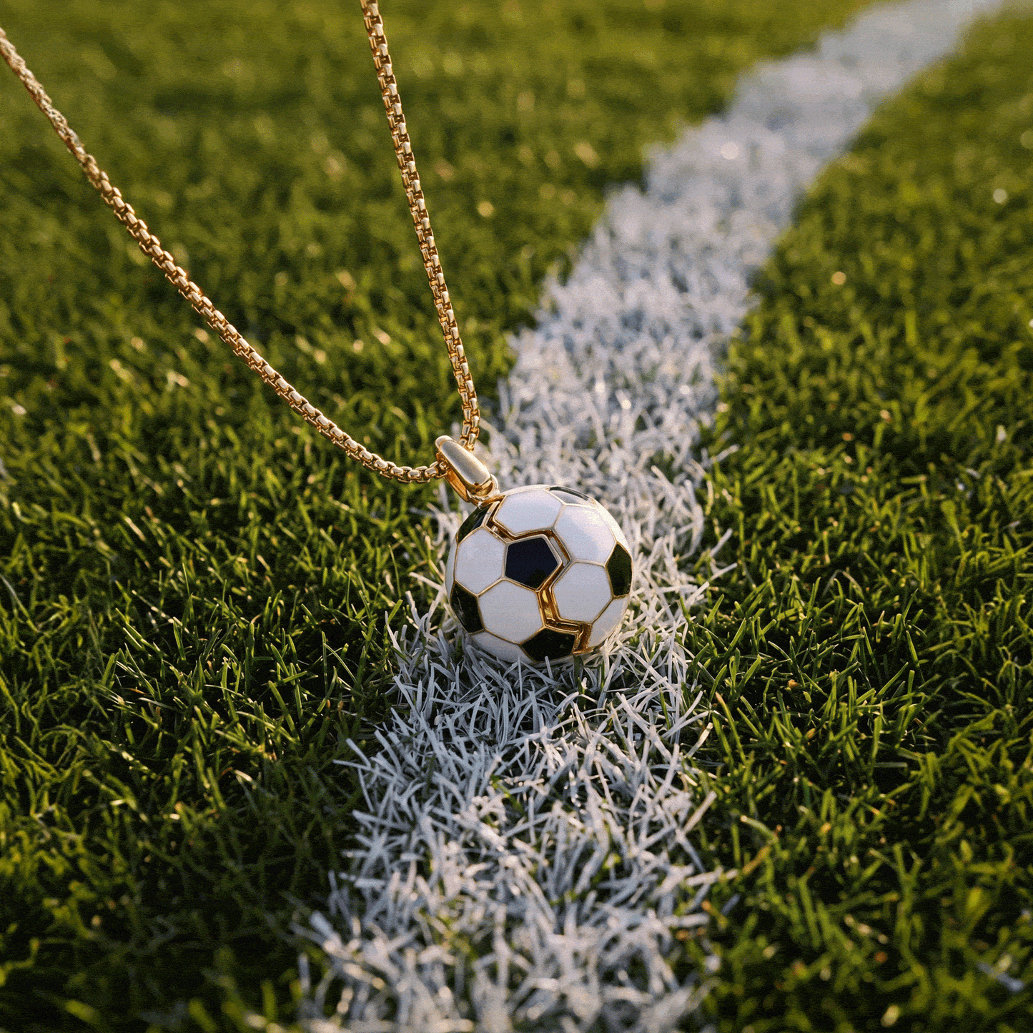 Soccer Ball "Control The Ball, Command The Game" Locket Necklace