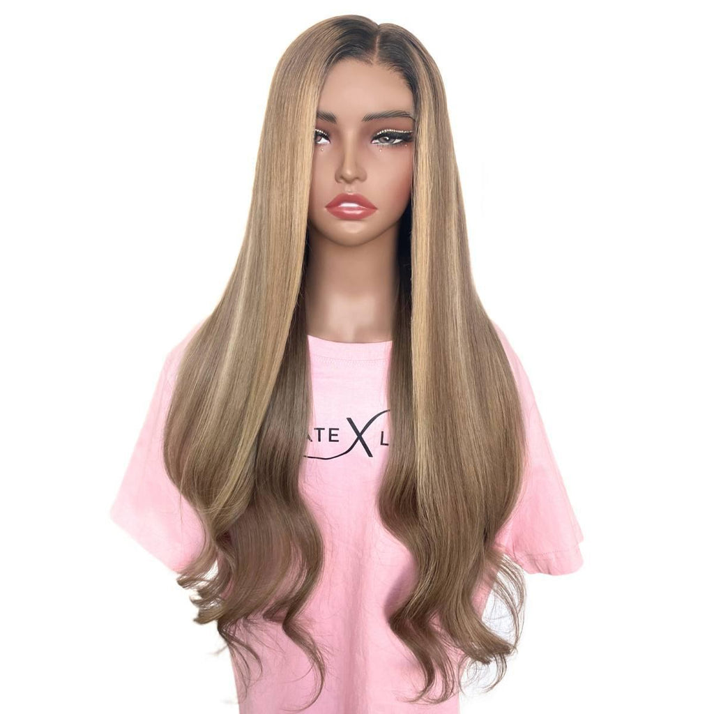 Raw Hazel Glueless 5x5 HD Lace Professionally Colored 100% Human Hair Closure Wig