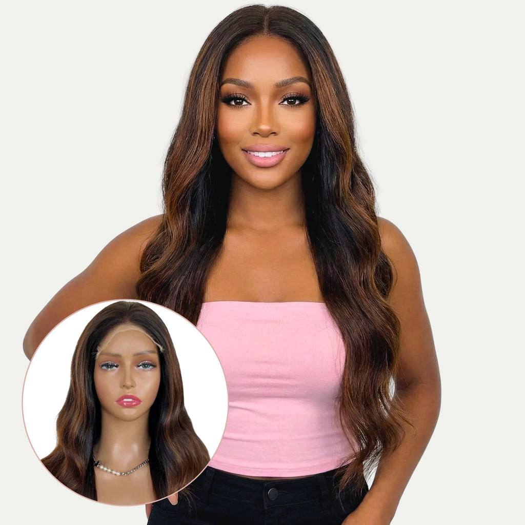 Raw Jada Glueless 5x5 HD Lace Professionally Colored 100% Human Hair Closure Wig