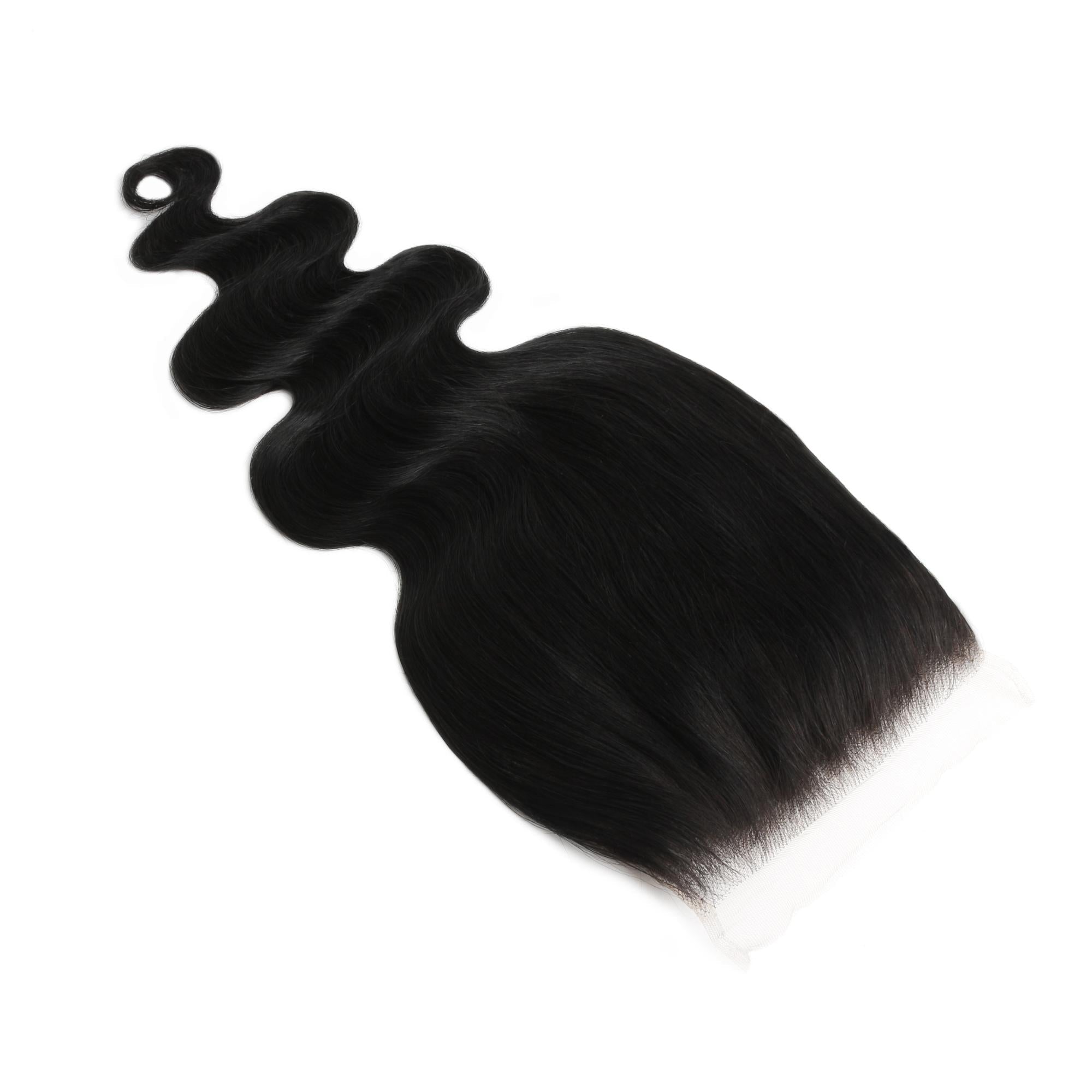 Jet Black Body Wave 6x6 HD Lace Human Hair Closure