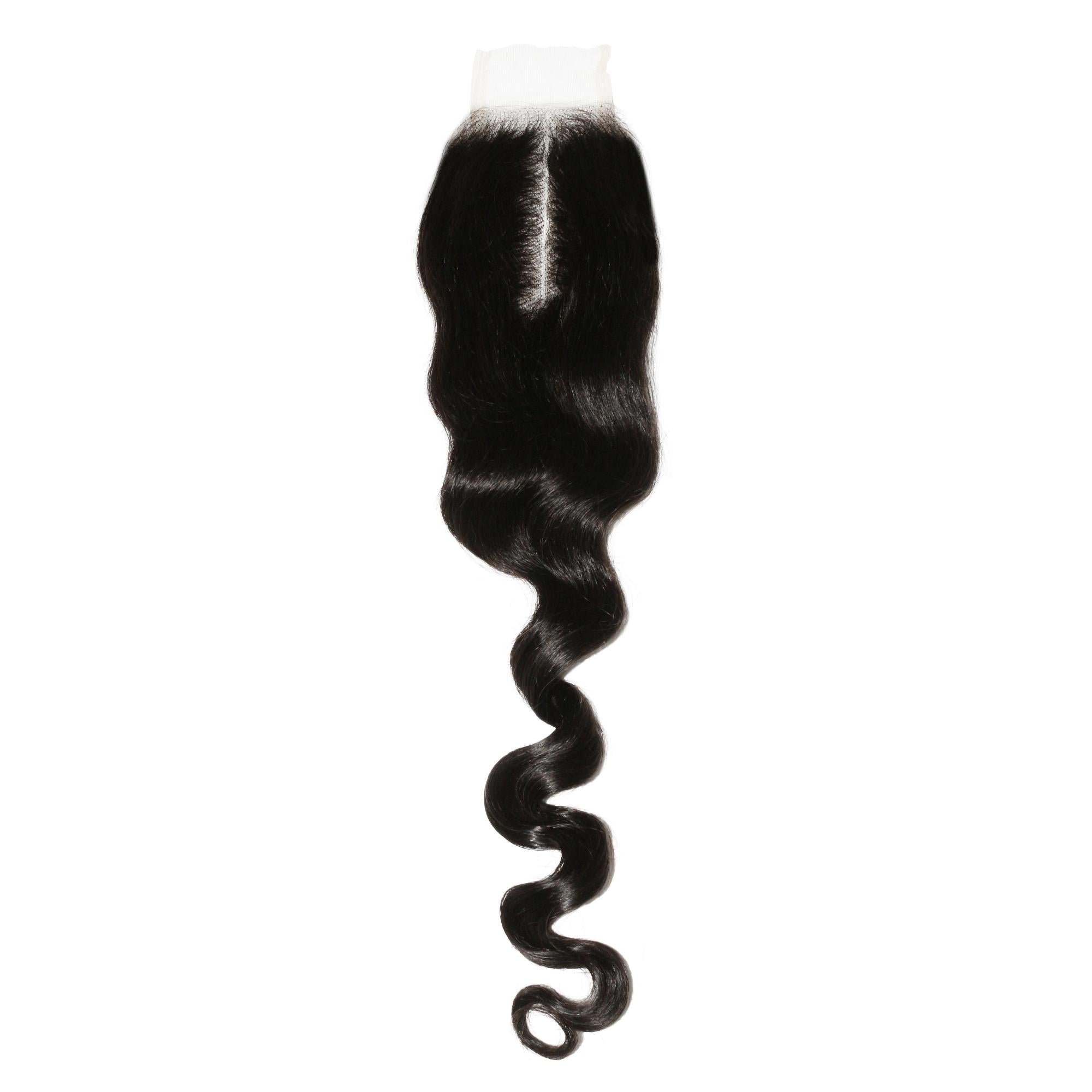 Loose Wave 2x6 Transparent Lace Human Hair Closure