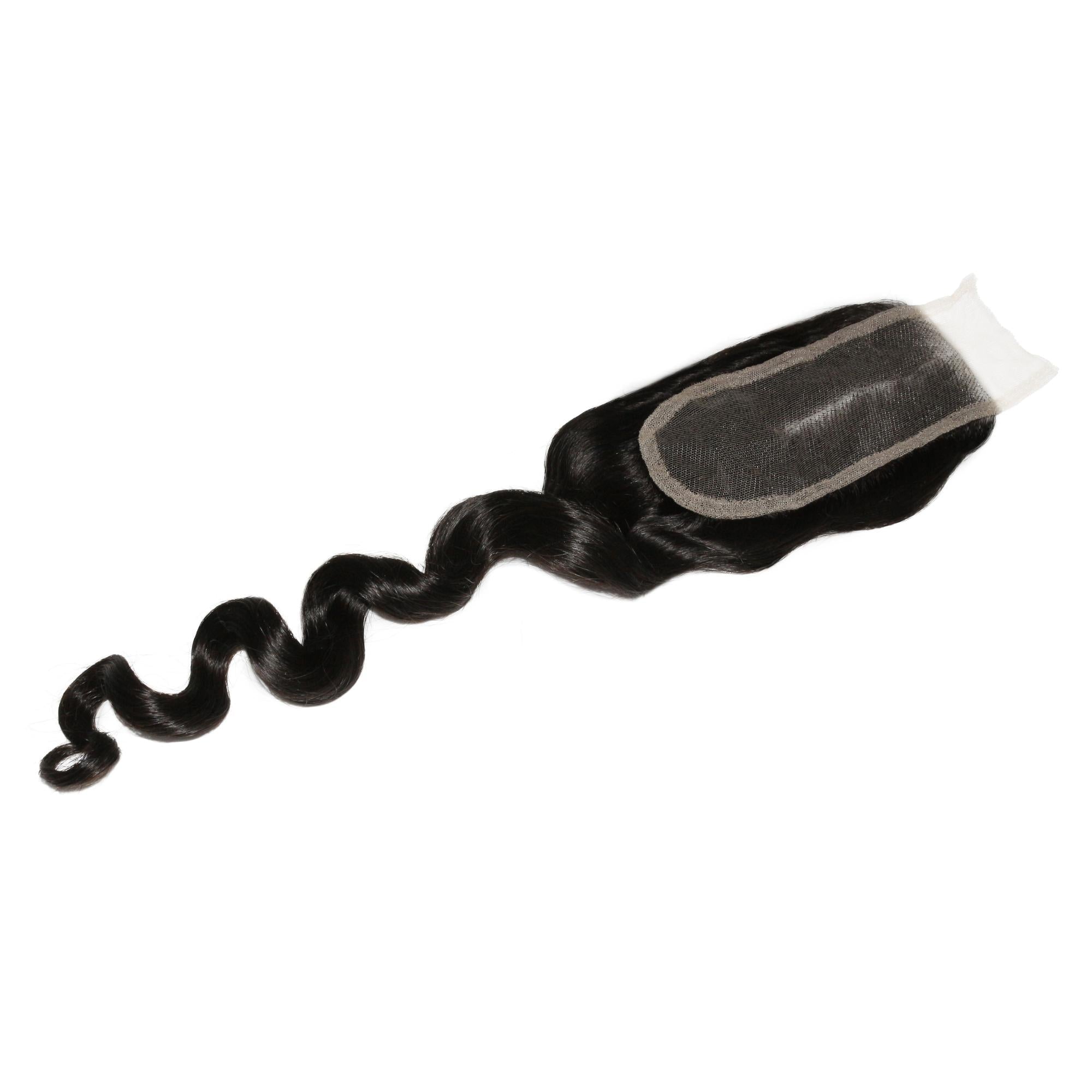Loose Wave 2x6 Transparent Lace Human Hair Closure