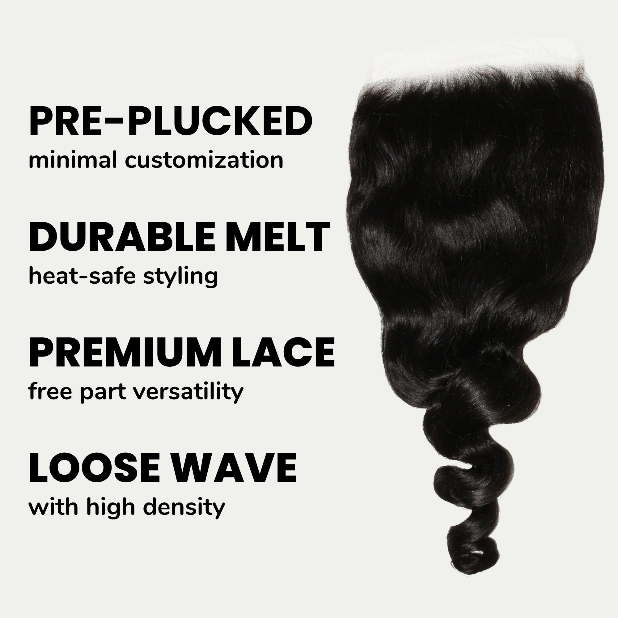 Loose Wave 7x7 HD Lace Human Hair Closure